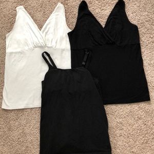 Three Maternity Nursing Tanks